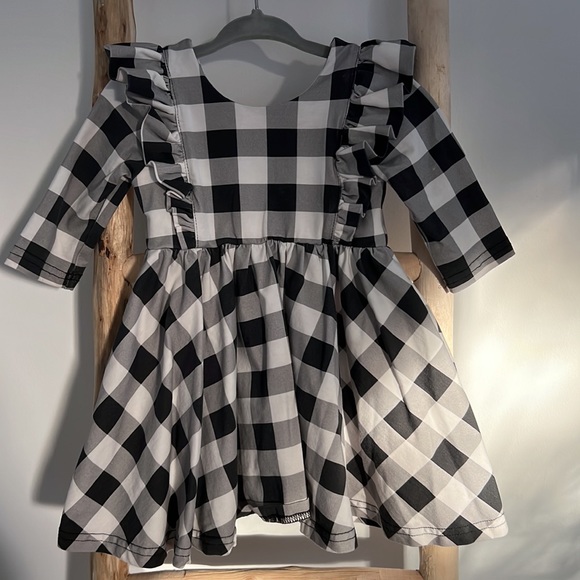 Ollie Jay Adelisa Dress Buffalo Plaid Size 18-24 Months - Picture 4 of 5